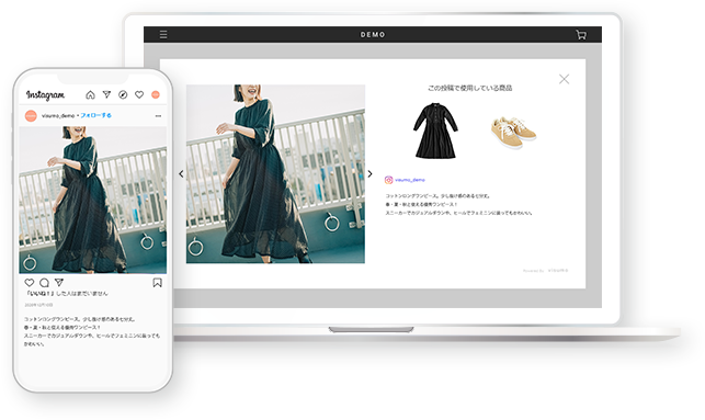 Instagramの投稿写真や動画をECサイトに活用